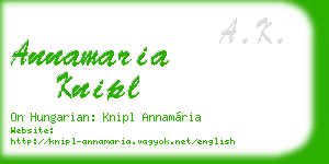 annamaria knipl business card